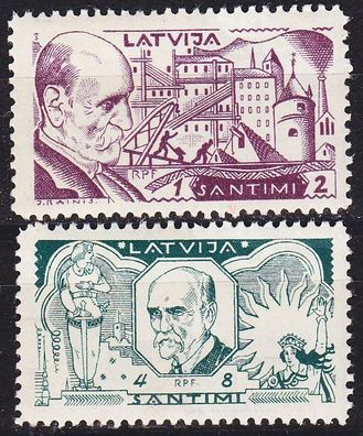 Lettland Latvija [1930] MiNr 0153,55 ( * / mh )
