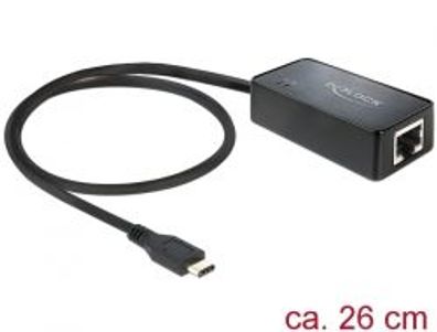 Adapter USB-C 3.1 => LAN TP(RJ45) 10/100/1000Mbit * DeLock*