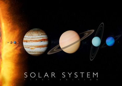 Curiscope MINT Augmented Reality Poster "Sonnensystem" / "Solar System"