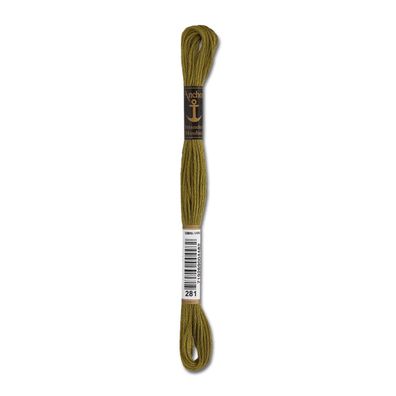 8m Anchor Stickgarn - Farbe 281 - oliv