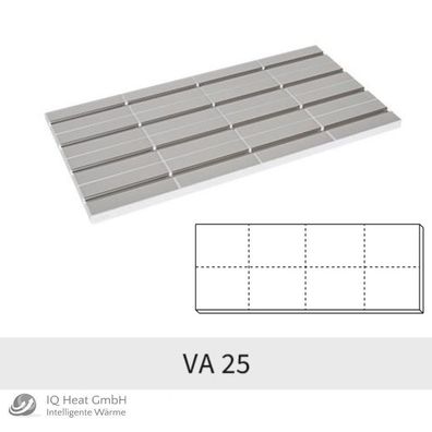 Mainfloor Fußbodenheizung Trockenbauelement Alu EPS 035 DEO VA 25 cm - 5 qm