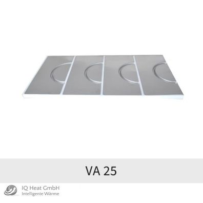 Mainfloor Fußbodenheizung Umlenkplatte Trockenbauelement Alu VA 25 cm