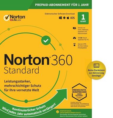 Norton 360 | Standard | Deluxe | Premium Download Win/ Mac • NEU • Kein Abo KEY