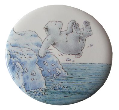 Button - Kleiner Eisbär - 5,5 cm - Motiv 2