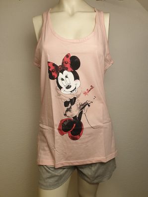 NEU Disney Minnie Mouse Tanktop Pyjama Schlafanzug Gr. S M L XL