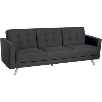 Sofa 3-Sitzer mit Bettfunktion Karisa Buche/ graphit 21944