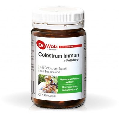 Colostrum Immun + Folsäure 125 Kapseln - Dr. Wolz
