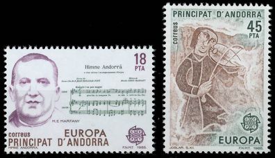 Andorra Spanische POST 1980-1989 Nr 181-182 postfrisch X5BE9EA