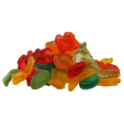 Fruchtgummi süsse Meerestiere ohne Zucker 4fach sotiert 175g