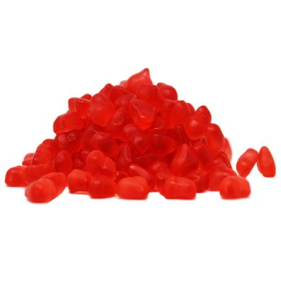 Fruchtgummi rote Kirsch Herzen ohne Zucker zuckerfreie Herzen 300g