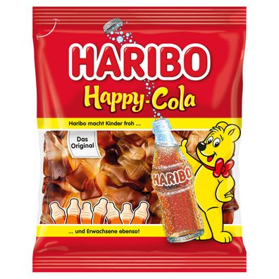 Haribo Happy Cola Fruchtgummi Cola Flaschen mit Colageschmack 175g