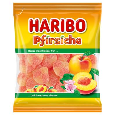 Haribo Pfirsiche gezuckertes Fruchtgummi mit Pfirsichgeschmack 175g