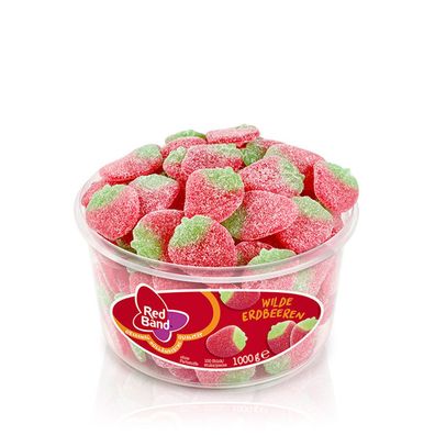 Red Band Wilde Erdbeeren gezuckertes süsses Fruchtgummi 1000g