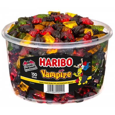 Haribo Vampis fruchtige Fruchtgummi Fledermäuse mit Lakritz 1350g