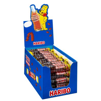 Haribo Happy Cola Rollen Fruchtgummirollen Cola Geschmack 50 Stück
