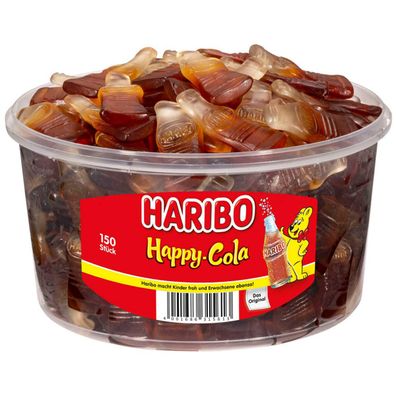 Haribo Happy Cola das Orignial Fruchtgummi mit Cola Geschmack 1200g