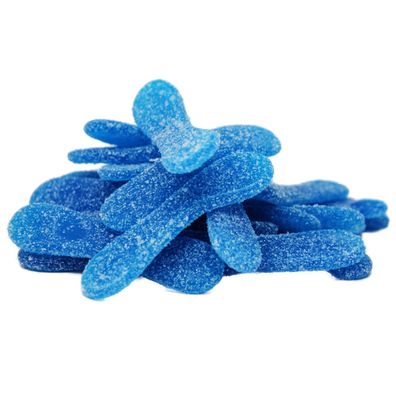 Fruchtgummi saure blaue Tongen ohne Gelatine mit Pektin 175g