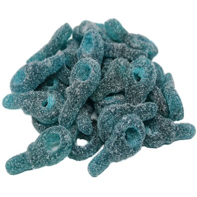 Fruchtgummi blaue Schlüssel mit saurem Zucker überzogen 300g