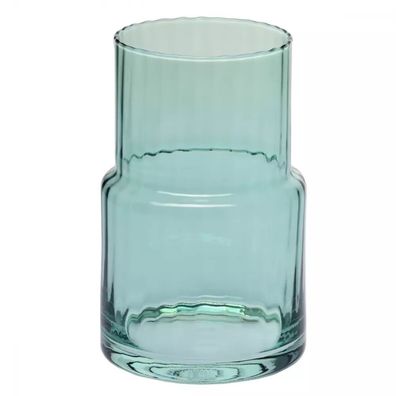 Krosno Minzfarbene Glas Vase für Blumen | 20 cm Hoch | Handgemacht | Handwäsche