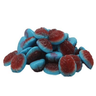 Fruchtgummi Super Gehirne blau rot mit Schaumzucker Halal 175g
