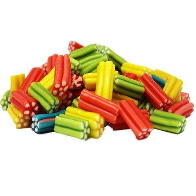 Fruchtgummi Kolbenfrüchte gefüllt mit Weichkaramell Halal 175g