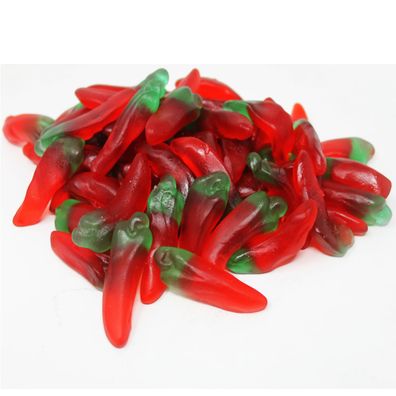 Fruchtgummi Hot Chili Peppers Schoten fruchtig süß Größe L 300g
