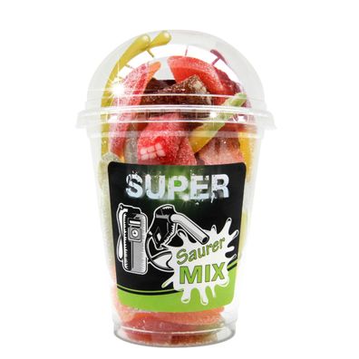 Snack Service Saurer MIX Super! Becher Saure Fruchtgummi Mischung 200g
