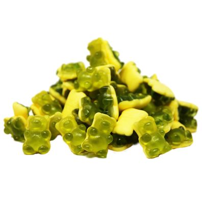 Fruchtgummi Waldmeister mit Wackelpudding und Vanillesauce 300g