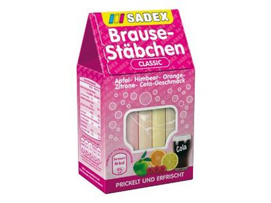 Sadex Brause Stäbchen Classic Apfel Orange Himbeer Zitrone Cola 125g
