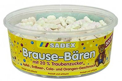 Sadex Brause Bärchen prikelnde Brause Bonbons mit Traubenzucker 1000g