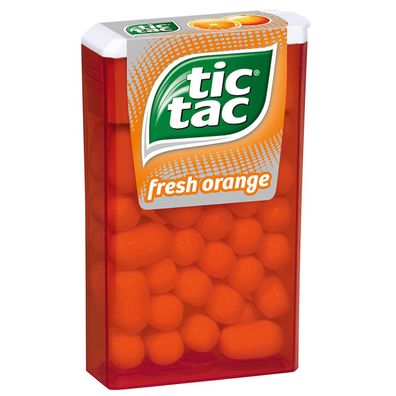 tic tac fresh Orange Orangen Dragees mit fruchtig milder Note 18g
