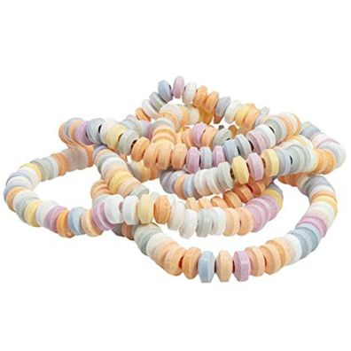 Candy Ketten bunte Halskette aus Traubenzucker Zuckerkomprimat 17g