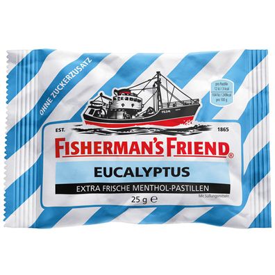 Fishermans Friend Eucalyptus Menthol Pastillen ohne Zuckerzusatz 25g
