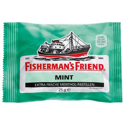 Fishermans Friend Mint frische Menthol Pastillen mit Zucker 25g