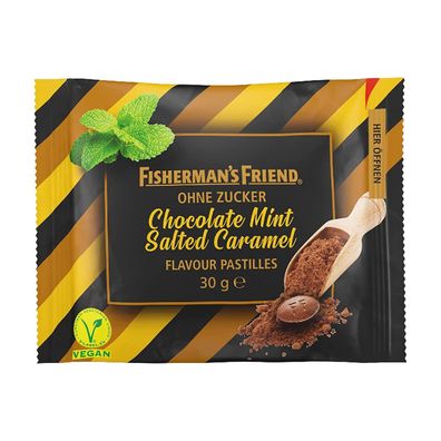 Fishermans Friend Chocolate Mint Schoko Minz Karamell Pastillen 30g