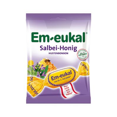 Em eukal Salbei Honig einzeln gewickelte kräutrige Hustenbonbons 75g