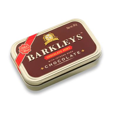 Barkleys Chocolate Mint Dragees mit Zartbitterschokolade Füllung 50g