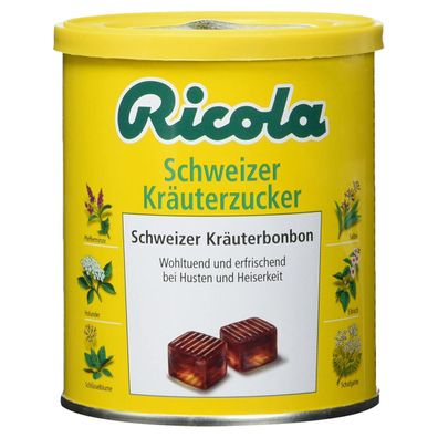 Ricola Original Kräuterzucker mit Schweizer Alpenkräutern in Dose 250g
