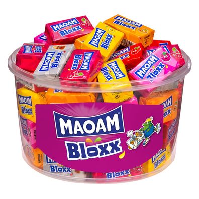 Maoam Bloxx 50 einzeln gewickelte Kaubonbons 6fach sortiert 1100g