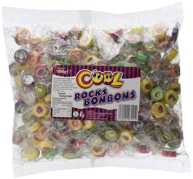 Cool Rocks Bonbons Hartkaramelle mit Fruchtgeschmack im Beutel 1000g