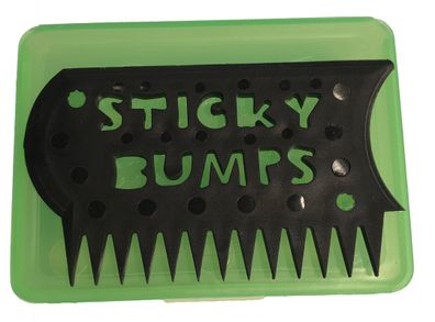 STICKY BUMPS Waxbox mit Kamm grün