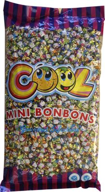 Cool Mini Bonbons 4 fach sortiert Wurfmaterial Fasching 3000g