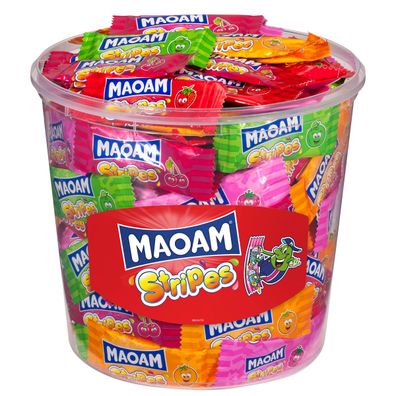 Maoam Mini Stripes Kaubonbonstreifen köstlich fruchtig 1050g 3er Pack