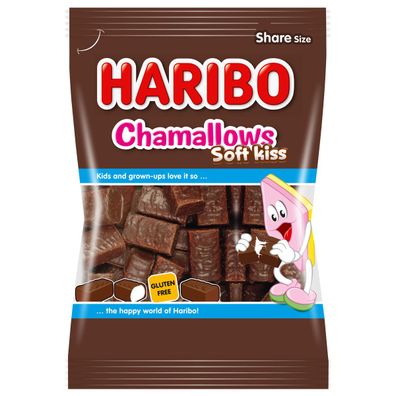 Haribo Chamallows Soft Kiss Schokolierter süsser Schaumzucker 200g