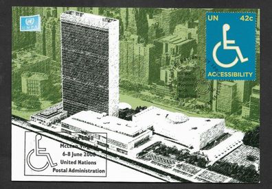 FDC UNO New York Rechte von Menschen mit Behinderungen 6.6.2008 UNPA