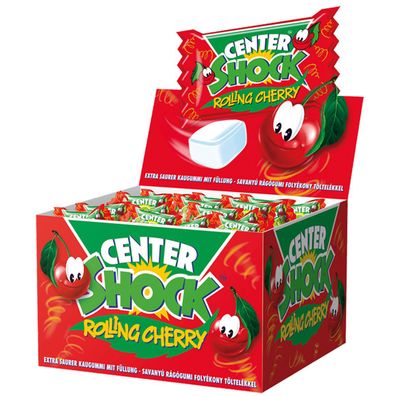 Center Shock Rolling Cherry saures Kaugummi mit Kirschgeschmack 400g