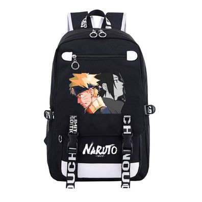 Anime Naruto Uzumaki Naruto Schultasche Studenten Rucksack Ca.30x15x48cm Schwarz