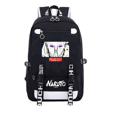 Anime Naruto Pain Schultasche Studenten Rucksack Schwarz Ca.30x15x48cm