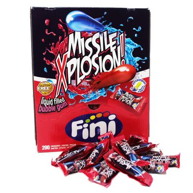 Boom Missile Explosion Bubble Gum mit Liquid Candy und Gum Display