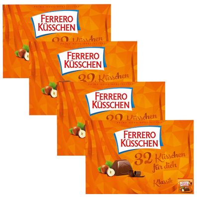 Ferrero Küsschen aus knackig gerösteten Haselnüssen 284g 4er Pack